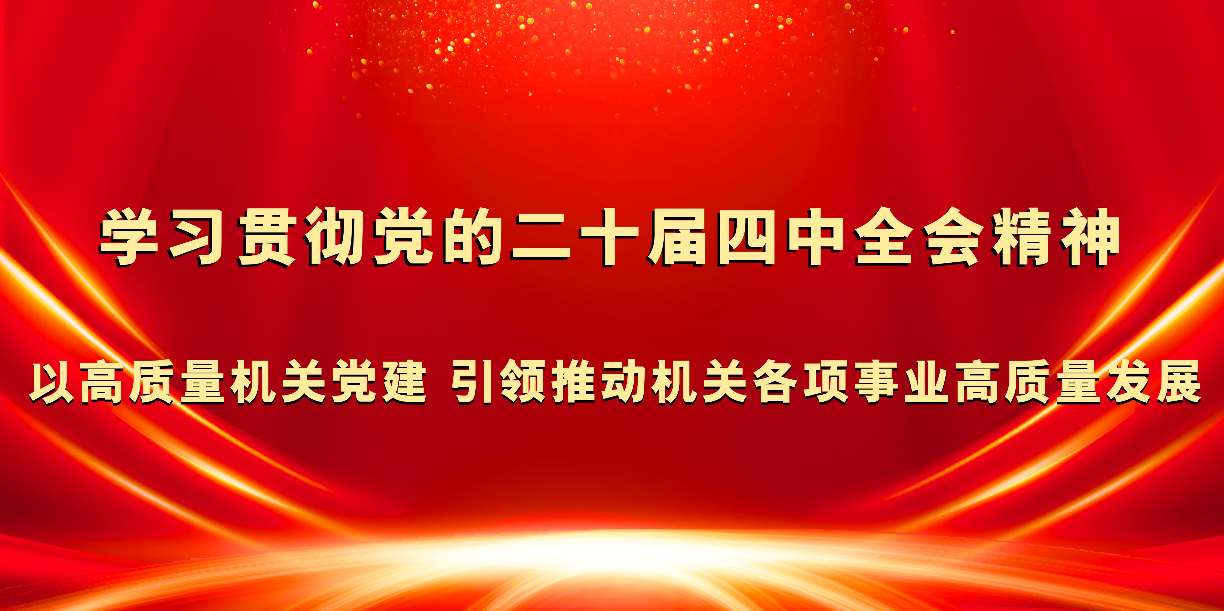 学习贯彻党的二十届四中全会精神 以高质量机关党建 引领推动...